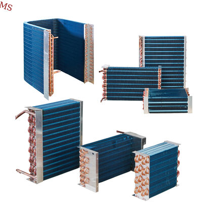 Échangeur de chaleur hydrophile en feuille d'aluminium à nageoires Traitement de surface du condensateur de tube à nageoires